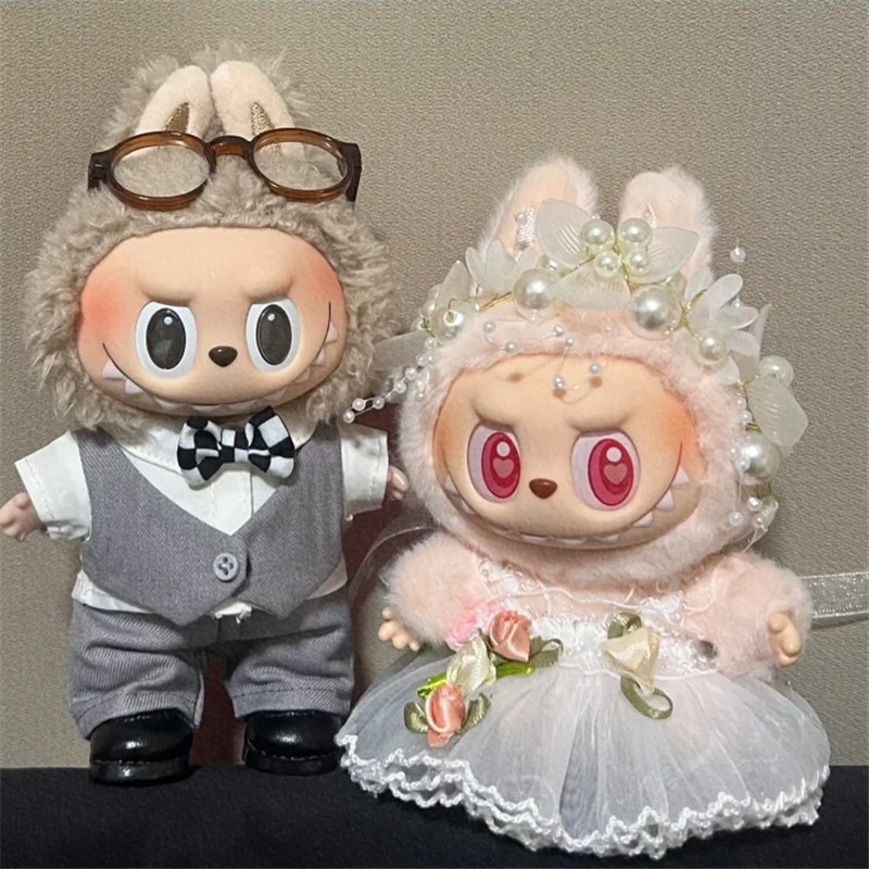 15 17cm For Labubu Doll Weddin - Baby Clothes 评论和价格