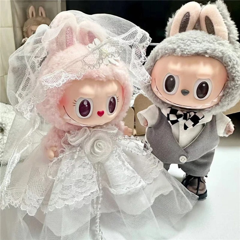 15 17cm For Labubu Doll Weddin - Baby Clothes 评论和价格