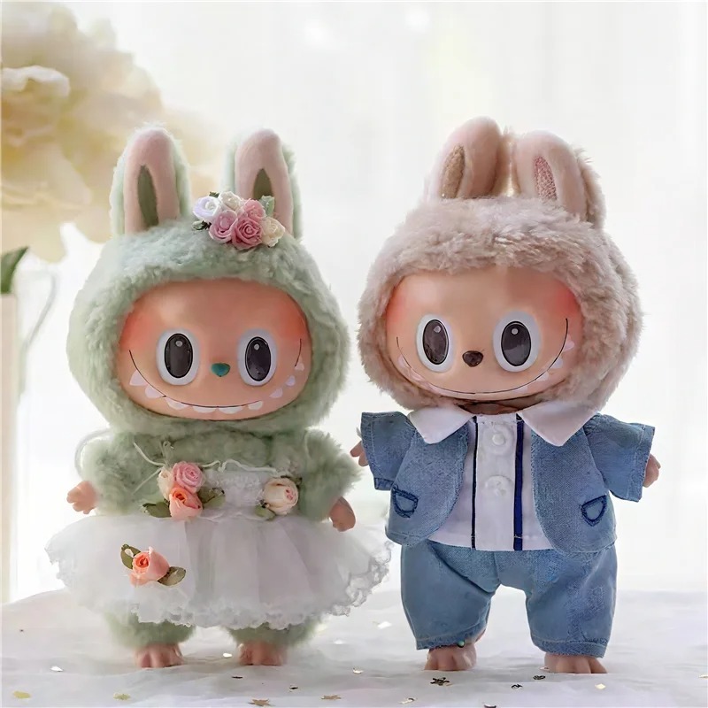 15 17cm For Labubu Doll Weddin - Baby Clothes 评论和价格