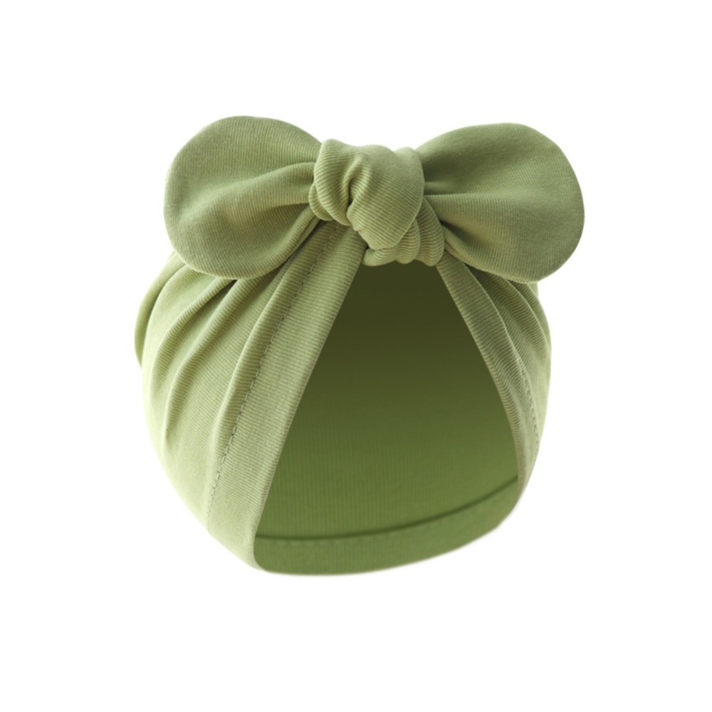 Cute Flower Knot Baby Hat Soli - Infant Beanie Hat With Ears 评论和价格