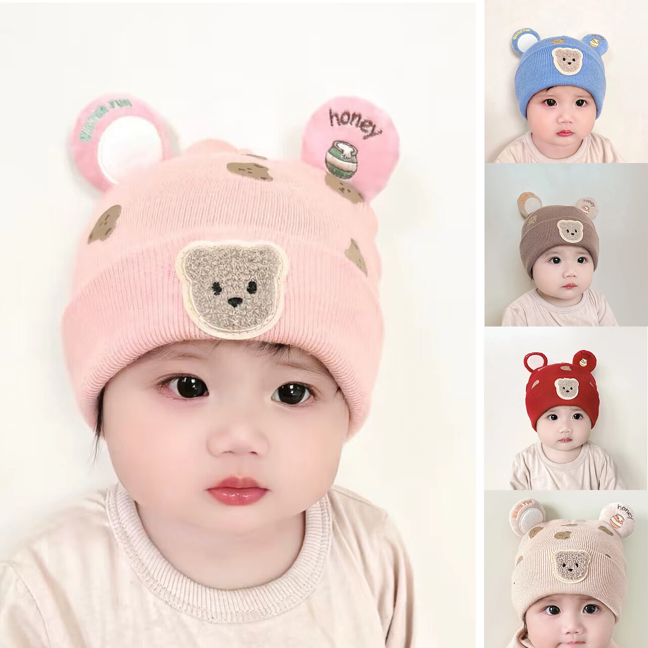 Wnter Warm Baby Beanie Hat Cut - Infant Beanie Hat With Ears 评论和价格